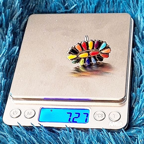 ✨️OOAK! JULIANA WILLIAMS RARE! Multi Semiprecious Stone and Sterling Silver Ring - Picture 15 of 17